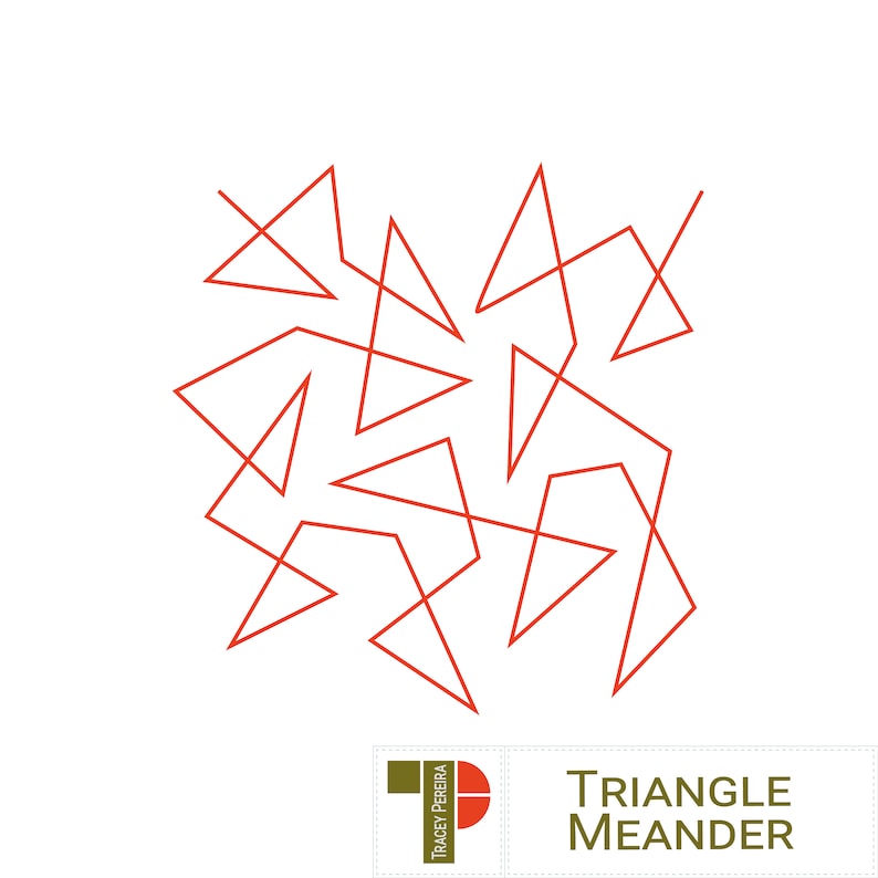 TRIANGLE MEANDER Paper Version - Print-at-home PDF Longarm Pantograph ...