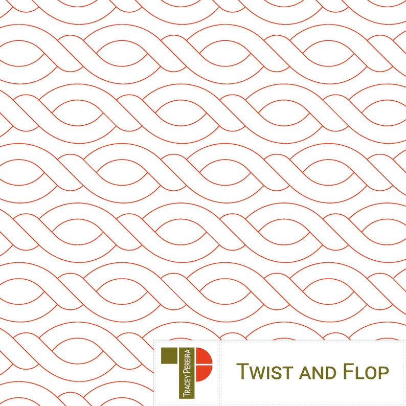 TWIST and FLOP - Digital Longarm Pantograph Pattern for Computerised ...