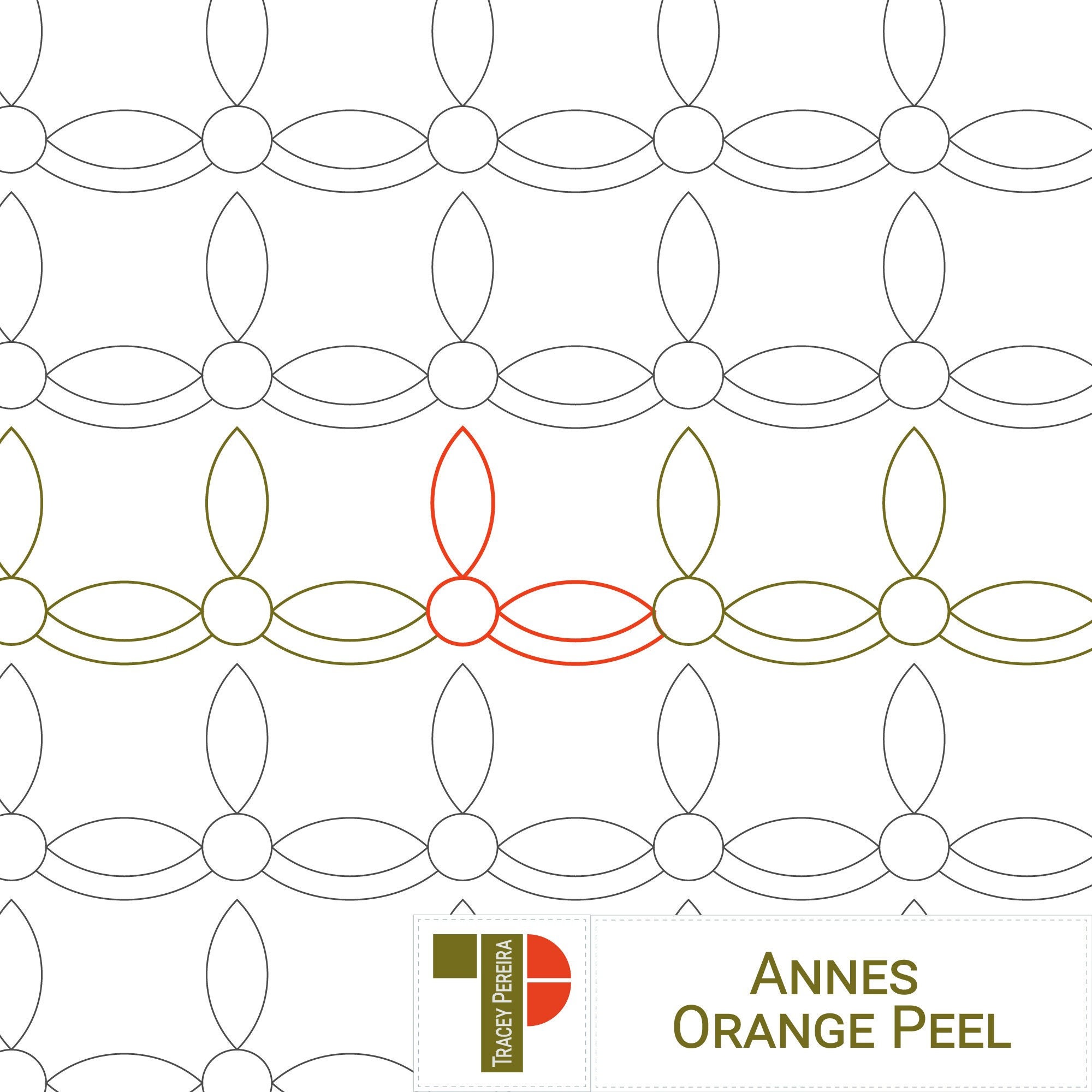 ANNES ORANGE PEEL - Digital Longarm Pantograph Pattern for Computerised ...