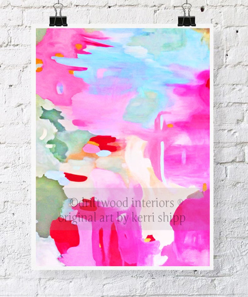 Abstract Watercolor Giclee print 'Equinox Rising' 11x14 Abstract Art Bright Modern Abstract Print image 1