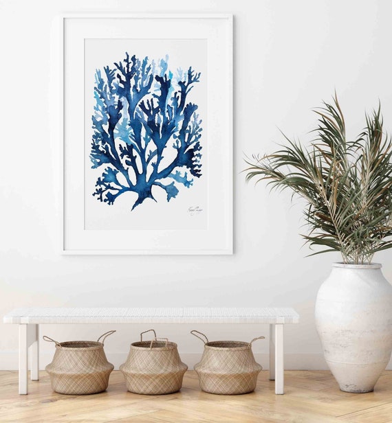 Coral wall art deals