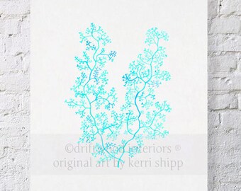 Sea Fern in Turquoise II Print