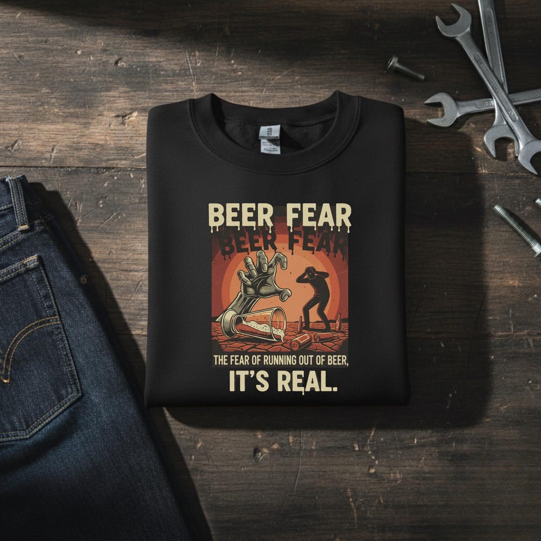 Beer Fear Crewneck Sweatshirt, Funny Beer Sweatshirt, Unisex Gift for ...