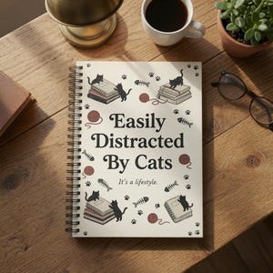 Funny Cat Quote Spiral Notebook Ruled Lined Journal Cute Cat Sayings Cat Journal Gift for Cat Lover