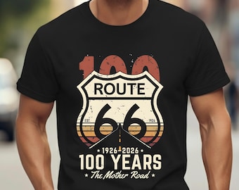 Camiseta del centenario de la Ruta 66 1926-2026 / Camiseta de los 100 años