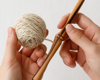 Handmade Wooden Yarn Winder Nostepinne: Knitting & Crochet Tool