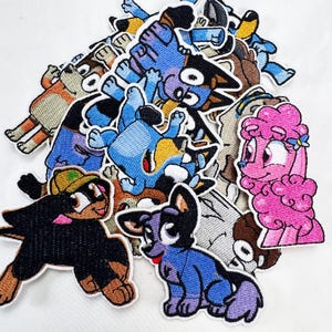 Custom Embroidered Cute Puppy Patches | Ponyville Ponies Patches | Clothing/Bag Decoration | DIY Accessories | Handmade patch