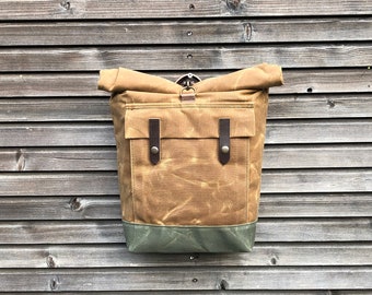 E-bike pannier / Electric bike bag / waterproof bicycle bag /  Bicycle bag in waxed canvas  /  Bike accessories