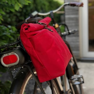 Waxed Canvas Motorcycle Saddlebag: Super73 & Bicycle Pannier