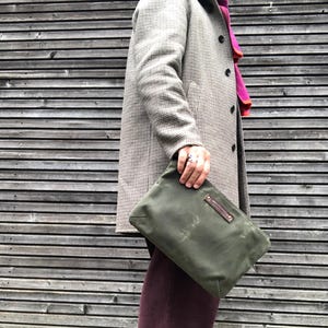 Organizador de bolsa grande de lona encerada