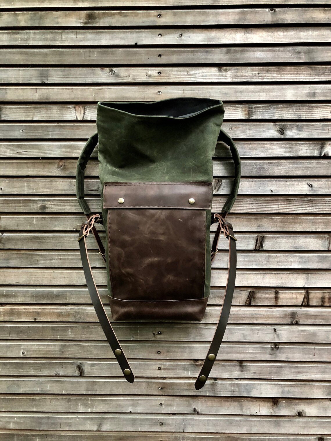 Sac Tote Period Correct En Toile Cirée - Fabriqué Aux États-Unis, Couleur Beige, Occasion