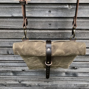 Waxed canvas daybag / satchel image 5