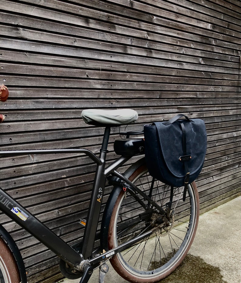 waxed canvas bike panniers
