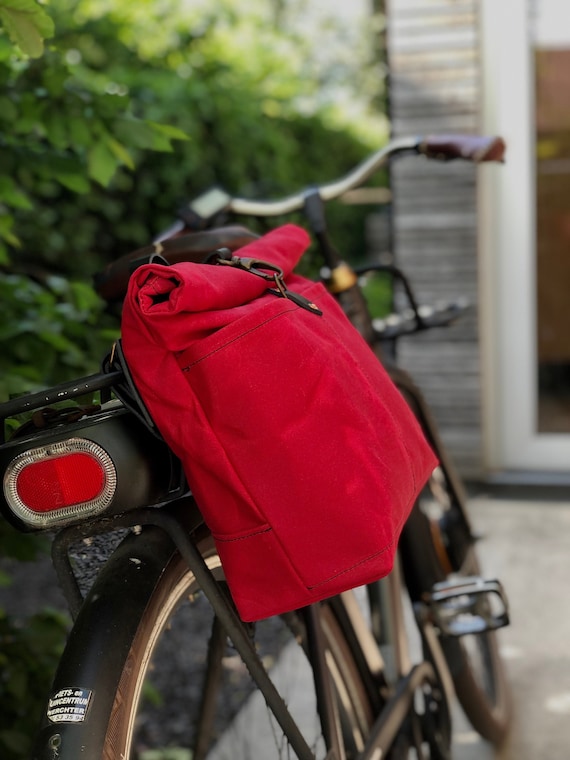 Waxed canvas best sale bike bag