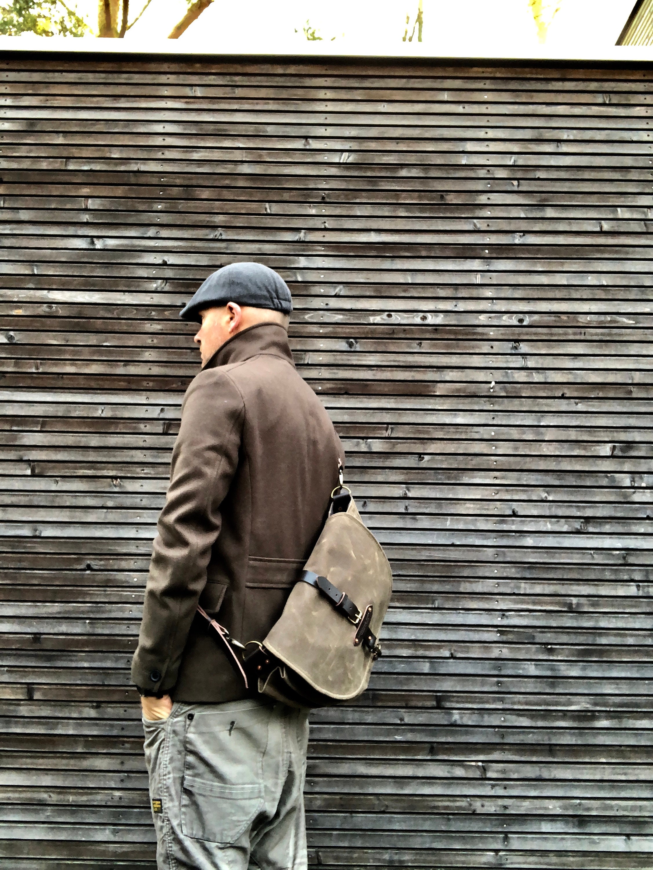 Sac musette clearance toile