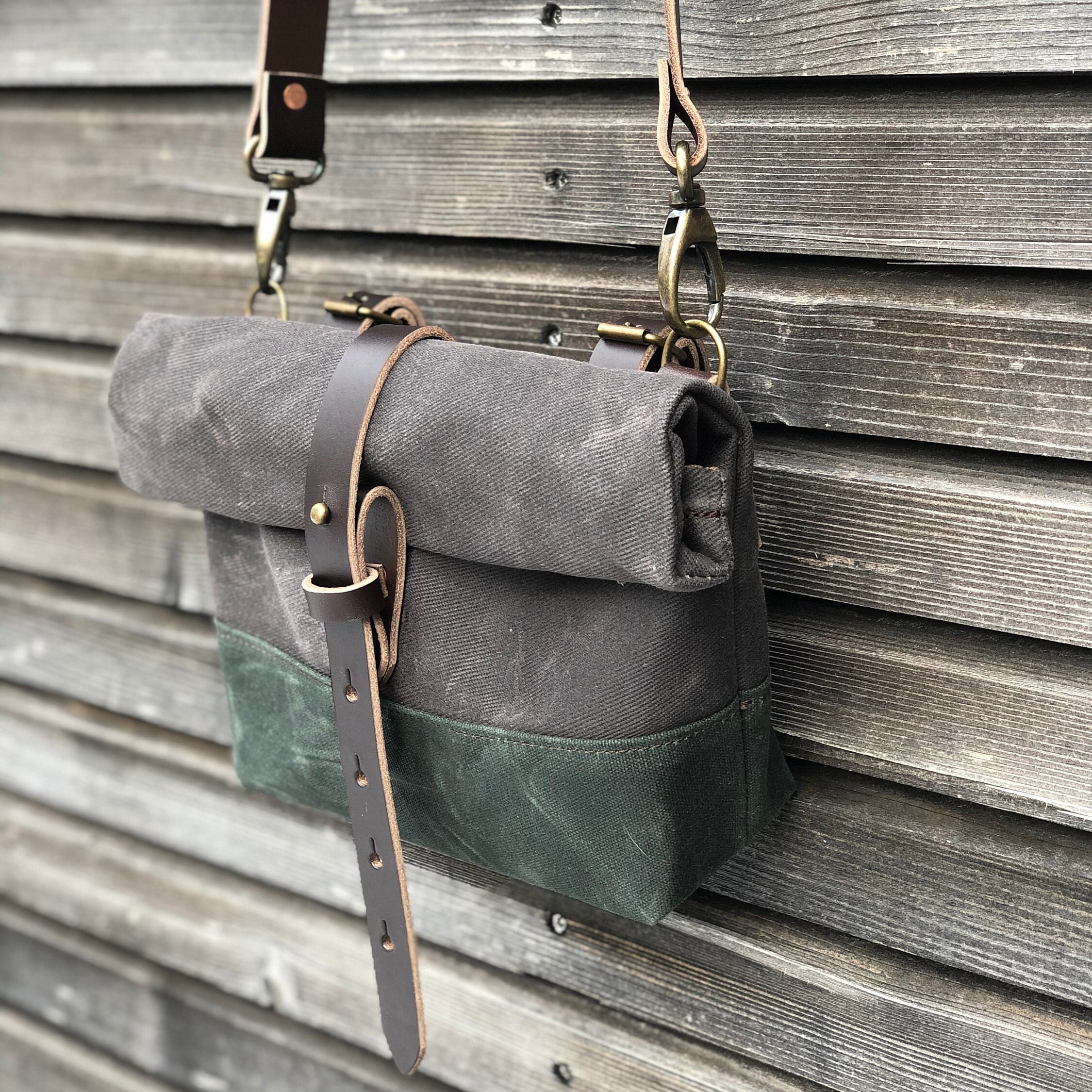 Waxed Canvas Day Bag / Small Messenger Bag / Musette / Handle Bar Bag - Etsy Waxed Canvas Day Bag / Small Messenger Bag / Musette / Handle Bar Bag - Etsy