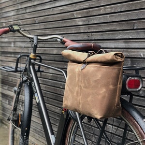 Waxed canvas saddlebag for Super73  waterproof motorcycle bag   bicycle bag  bike accessories