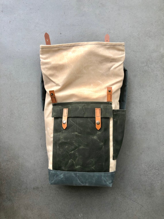 Natural canvas best sale backpack