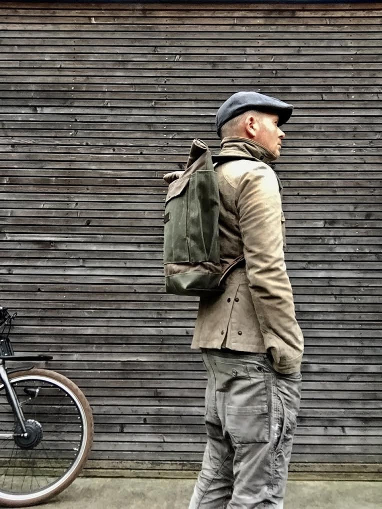 Waxed Canvas Rucksack / Waterproof Backpack With Roll up Top Etsy UK