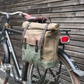 Waxed Canvas Motorcycle Bag: Waterproof Bike Saddlebag