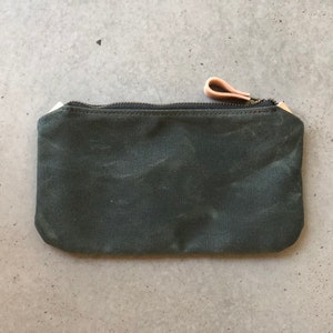 Pencil case, small pouch, pencil pouch made in waxed canvas image 7