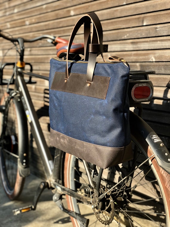 Waxed canvas best sale bike bag