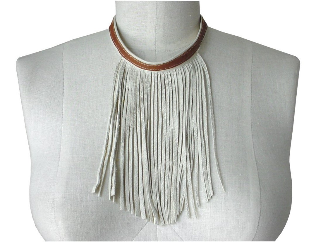 Extra Long Fringe Rhinestone Choker Necklace main image 1
