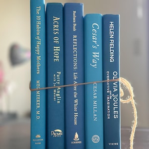 Coastal Blue Book Bundle: Farmhouse Shelf Styling, Ocean Home Decor