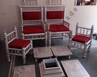 Conjunto de muebles Vidhi Mandap para boda Sankheda