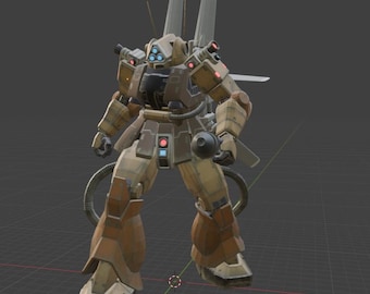 Zaku Flipper Gundam GBO2  3D model