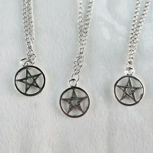 Pentacle Witches Necklace, Free Shipping - Etsy