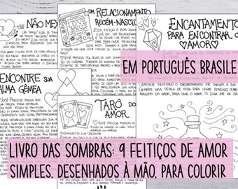 Em Português Brasileiro: Book of Shadows - 9 simple Love Spells