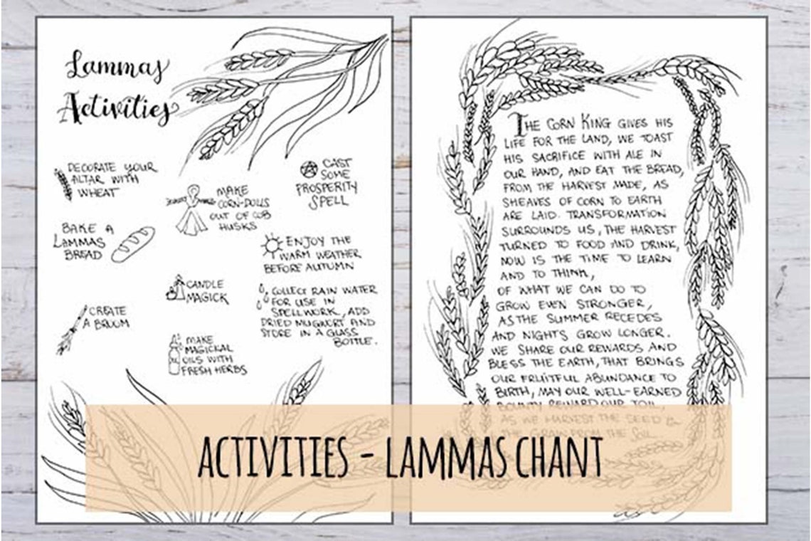 Australia & Southern Hemisphere Lammas Celebration Printable Etsy