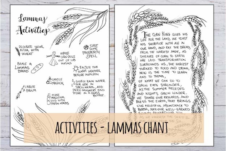 Australia & Southern Hemisphere Lammas Celebration Printable Etsy