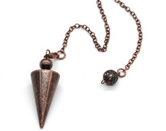 Copper or Rose Gold Cone Pendulum-Radiesthetic-Divination