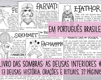 in Brazilian Portuguese: Book of Shadows 37 pages, working with the ancient Goddess-rituals, spells, prayers, and how to manifest her power