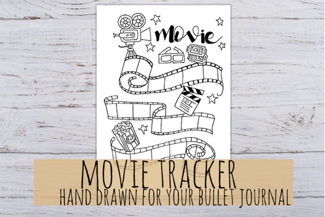 Movie Tracker: Bullet Journal Printable for Bullet Journal - Etsy