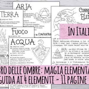 Italian Book of Shadows: Elemental Magick Guide (PDF)
