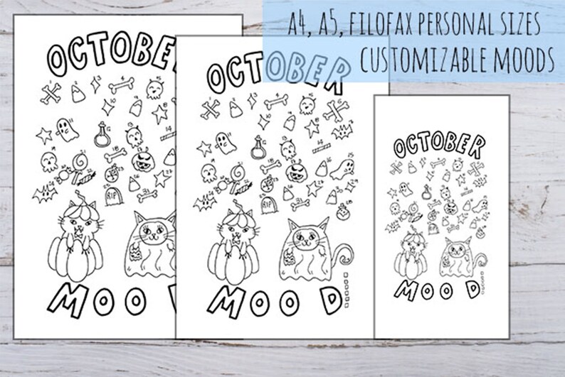 October Mood Tracker Printable