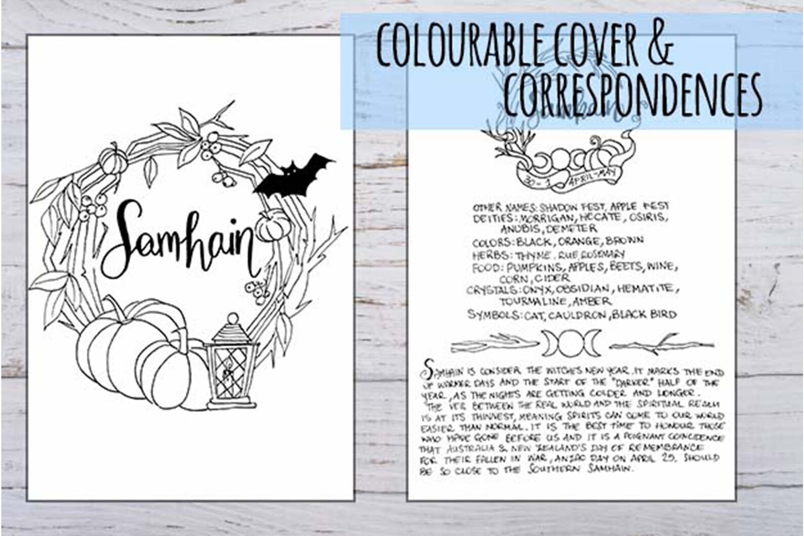 Australia & Southern Hemisphere Samhain Celebration Printable Etsy