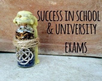 Witch Spell Jar - Success in school - University Exams