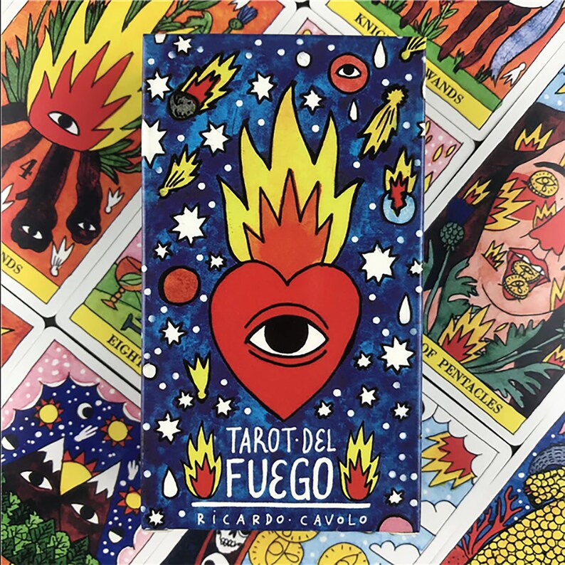 Tarot del Fuego Tarot Deck 78 Cards Free Shipping | Etsy