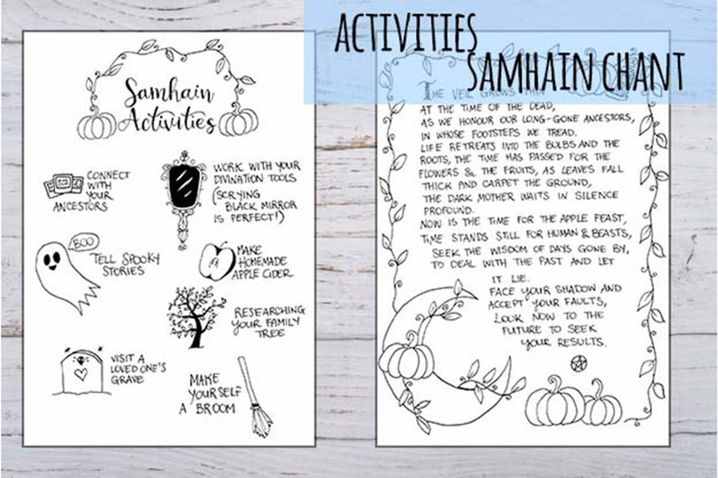 Australia & Southern Hemisphere Samhain Celebration Printable Etsy