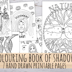 Coloring Book of Shadows - Printable - Etsy