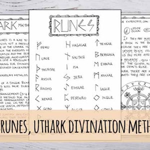 Book of Shadows: Your Guide to Rune Divination 25 Runes With - Etsy