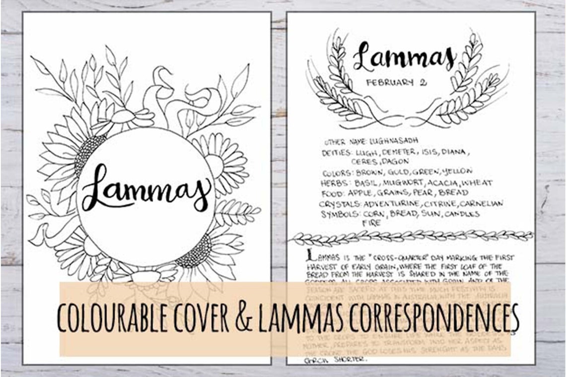Australia & Southern Hemisphere Lammas Celebration Printable Etsy
