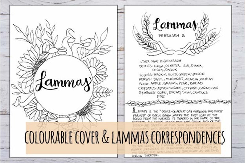 Australia & Southern Hemisphere Lammas Celebration Printable Etsy