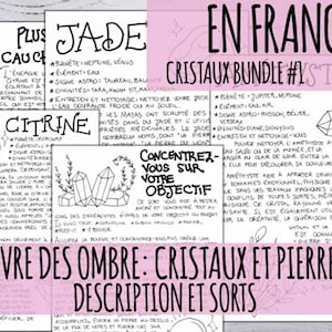 Crystals and Stones Book of Shadows: Printable Grimoire Pages (PDF)