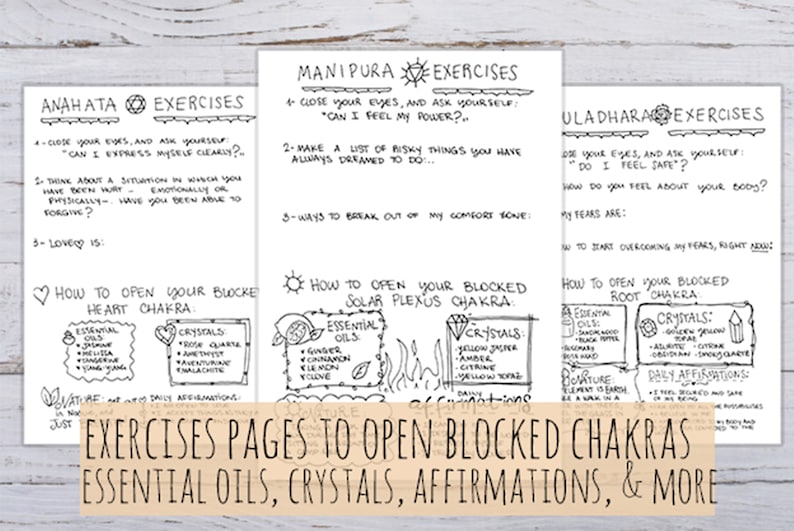 Chakra Journal: Printable Mandala Exercises (A4, A5, Filofax Personal ...