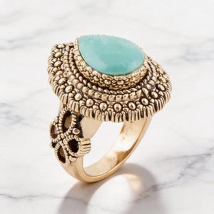 Handmade Faceted Apetite Ring. Size 10.5. Very unique!